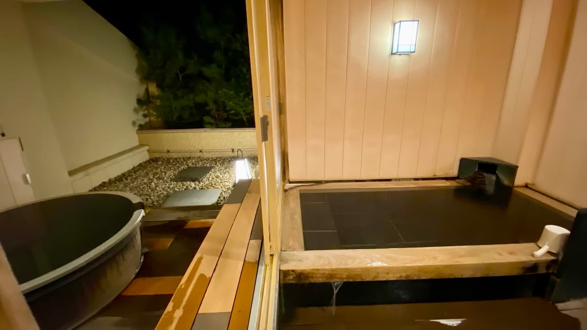Traditional onsen experience